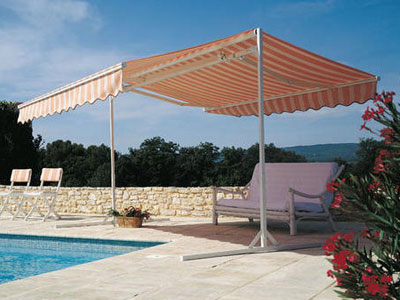 Hut awnings